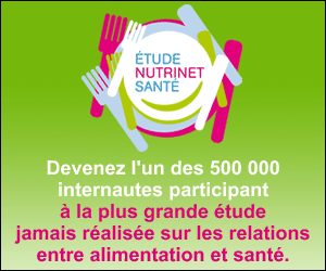 ** Banni�re Etude Nutrinet **