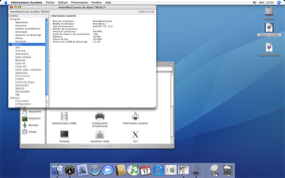 Capture écran information système G3 sous Mac OS 10.4.11
