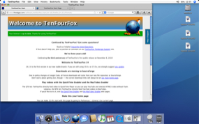 Navigateur TenFourFox sur un G3 à 400 MHz sous Mac OS 10.4.11