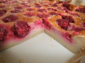 Photo du clafoutis au moment de la dégustation