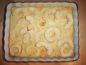 Photo du Clafoutis aux Pommes sortant du four
