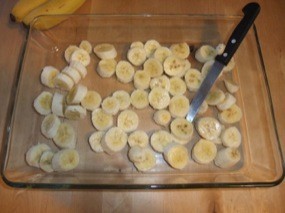Plus de rondelles de bananes dans le plat