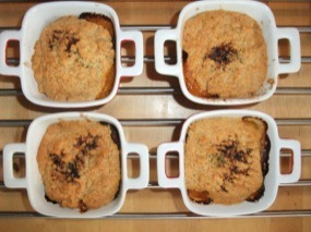 Les crumbles à la tomates à la soetie du four
