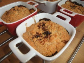 Photo des crumbles aux tomates confites