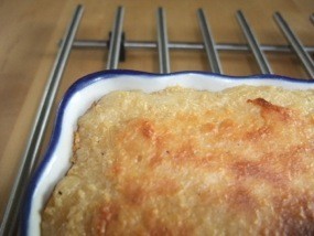 Photo du flan après cuisson